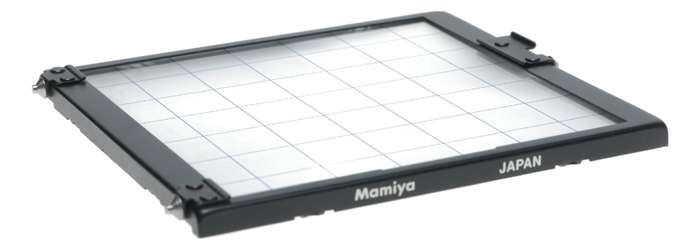 Mamiya medium format camera focusing screen grid square type