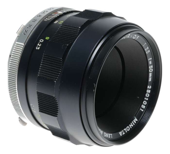 Minolta MC Macro Rokkor-QF 1:3.5 f=50mm SLR vintage film camera lens