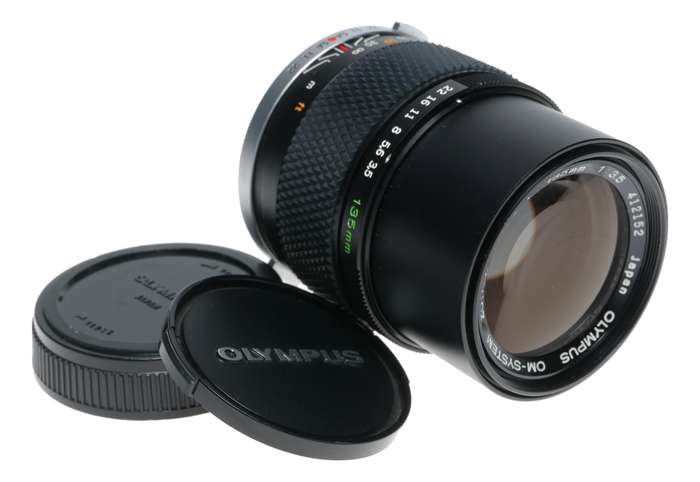Olympus 3.5/135mm OM-System Zuiko Auto T f/3.5 f=135mm vintage SLR lens