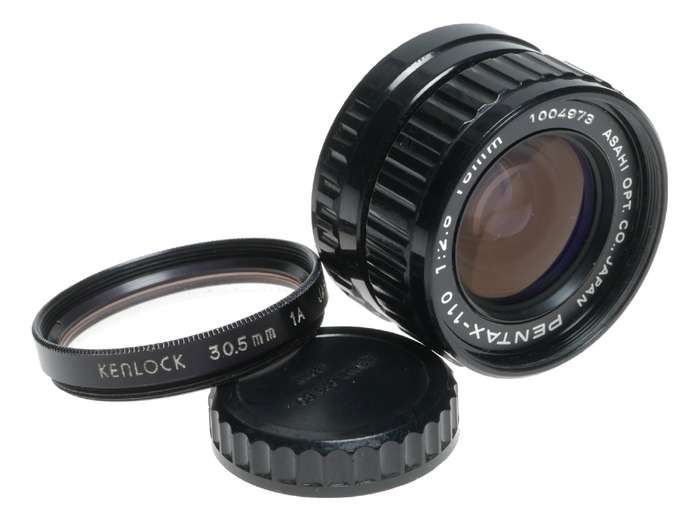 Pentax-110 1:2.8 18mm subminiature lens wide angle 2.8/18mm cap filter