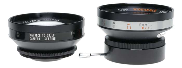 King Telephoto wide angle vintage lens set accessory for Polaroid cameras