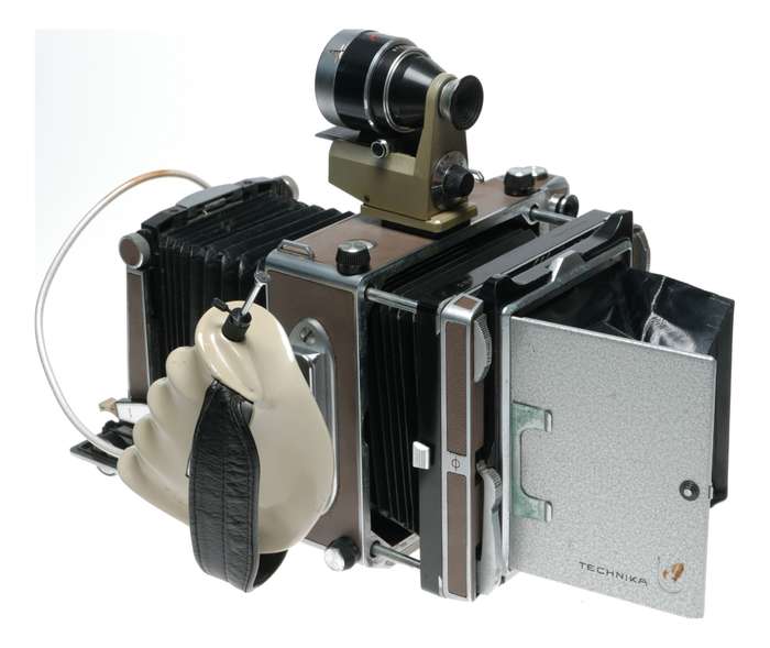 Linhof Technica IV 4x5 film camera 3 lenses grip cable finder backs set
