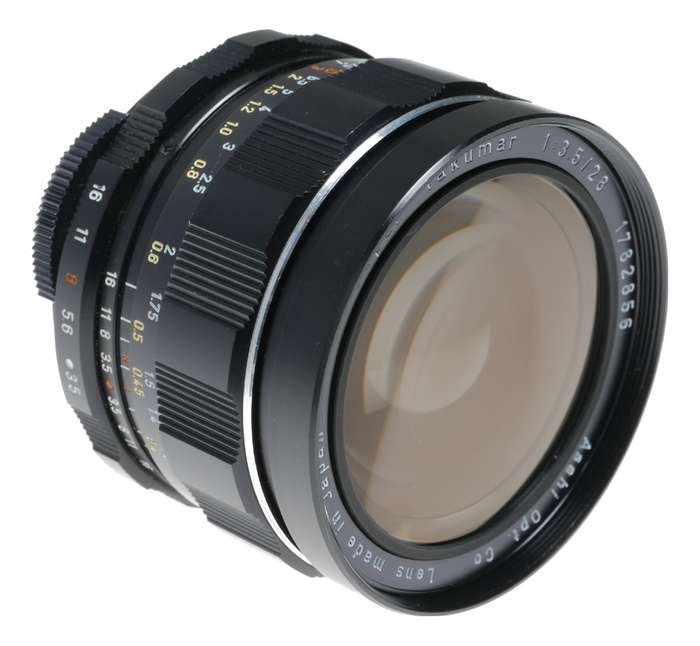 Wide Angle Pentax Super-Takumar 1:3.5/28mm SLR vintage camera lens