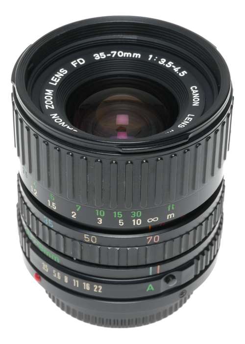 Canon Zoom Lens FD 35-70mm 1:3.5-4.5 Macro vintage SLR camera lens