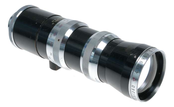 42mm Schneider Tele Xenar 1:5.5/360 rare SLR vintage lens f=360mm f/5.5