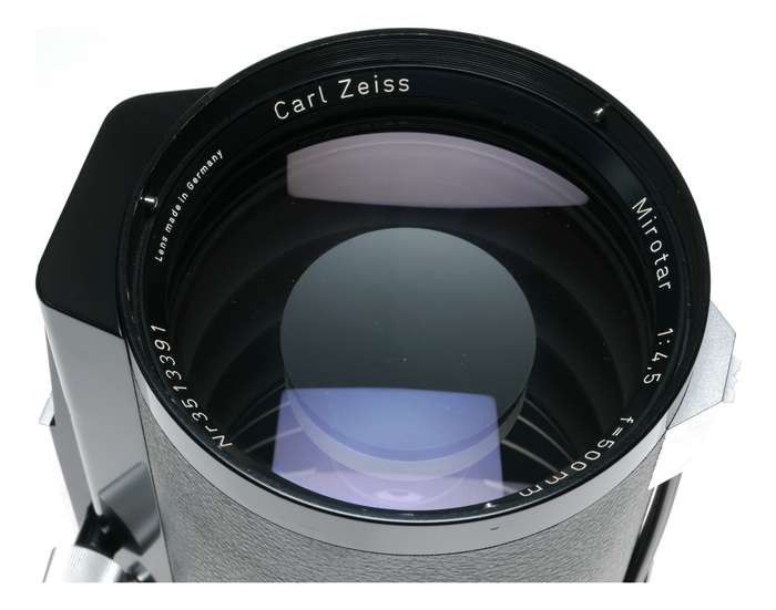 Mirotar Carl Zeiss 1:4.5 f=500mm rare Contarex SLR camera lens 4.5/500 mirror
