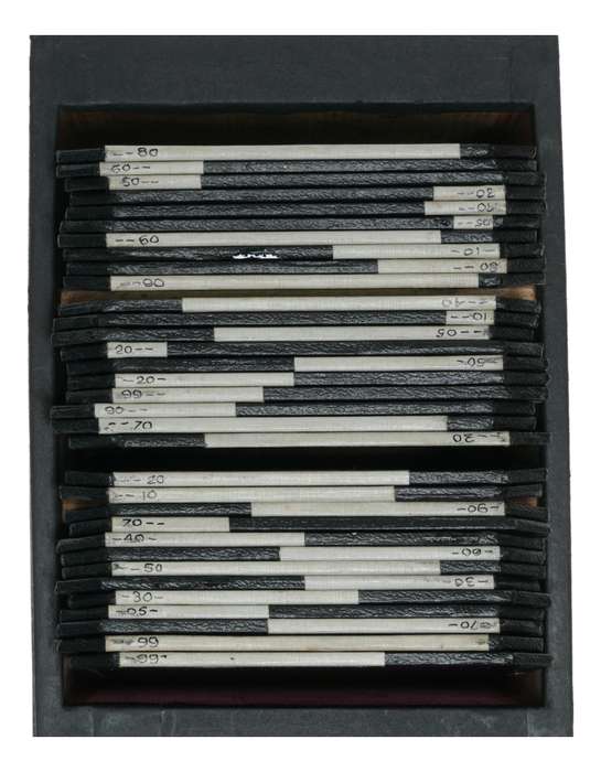 Large set of various color glass filters heavy box 120x120mm quality