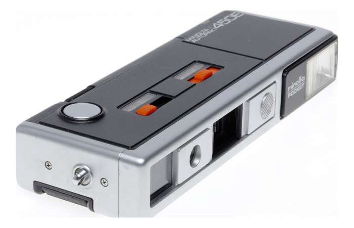Minolta Pocket Auto Pack 450E 16mm Film Camera Box Manual