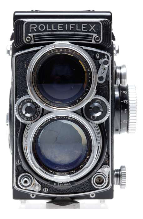 Tele Rolleiflex Type 1 6x6 Film TLR Camera Sonnar f/4 135mm Serviced