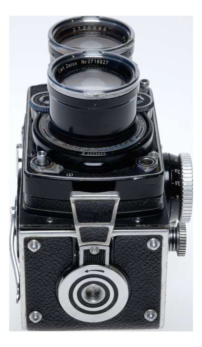 Tele Rolleiflex Type 1 6x6 Film TLR Camera Sonnar f/4 135mm Serviced
