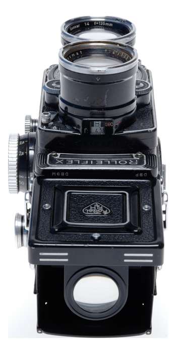 Tele Rolleiflex Type 1 6x6 Film TLR Camera Sonnar f/4 135mm Serviced