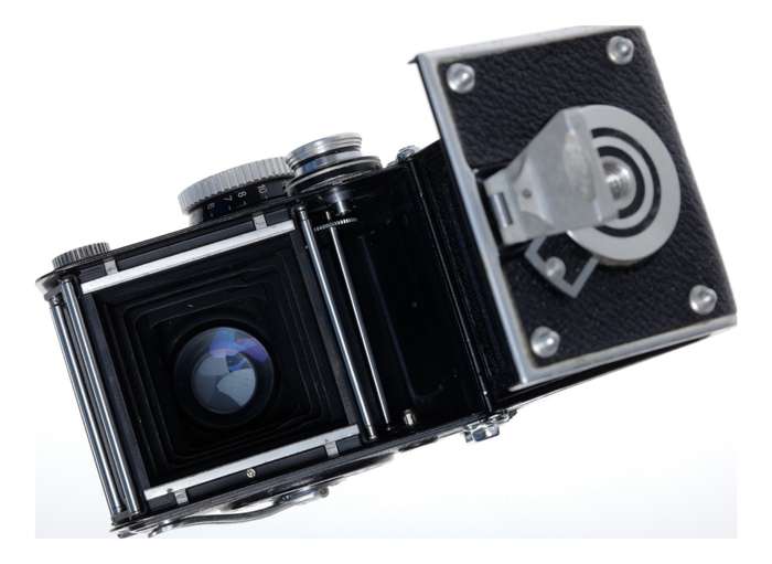 Tele Rolleiflex Type 1 6x6 Film TLR Camera Sonnar f/4 135mm Serviced