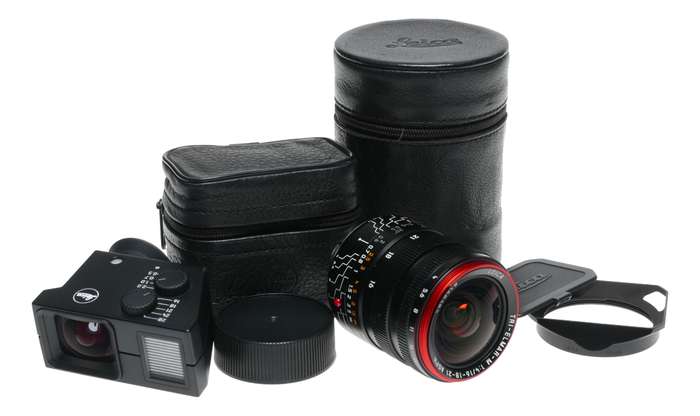 Leica Tri-Elmar-M 1:4/16-18-21 mm ASPH. 11642 set complete box finder