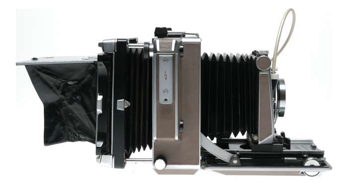 Linhof Super Technika IV 4x5 field camera Symmar 5.6/150mm lens Grip set