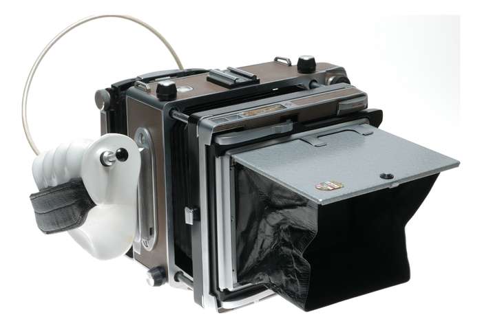 Linhof Super Technika IV 4x5 field camera Symmar 5.6/150mm lens Grip set