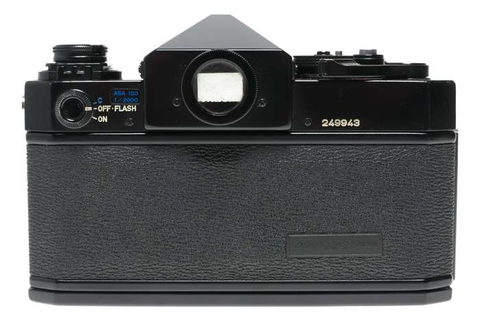 Canon F-1 SLR black 35mm film camera FD 1.8 F=50mm case cap set