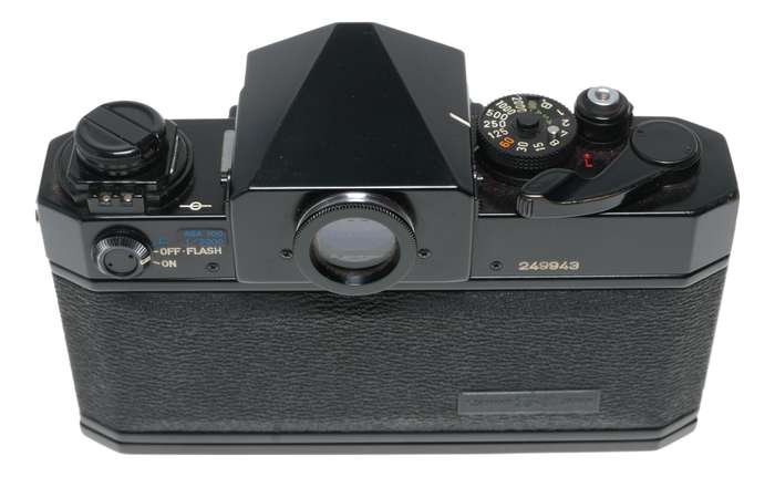 Canon F-1 SLR black 35mm film camera FD 1.8 F=50mm case cap set