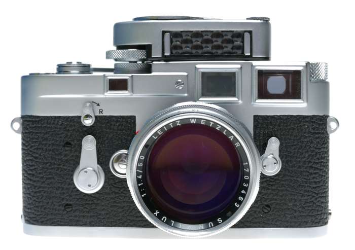 Leica M3 Summilux 1.4/50mm rare chrome lens cased set Top Notch