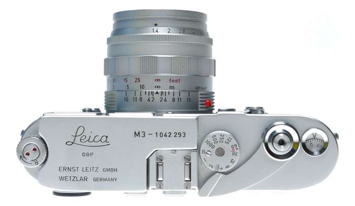 Leica M3 Summilux 1.4/50mm rare chrome lens cased set Top Notch