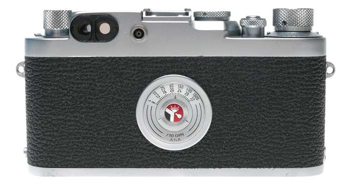 Leica IIIG camera body 35mm rangefinder Red scale Elmar f=5cm 1:3.5 lens
