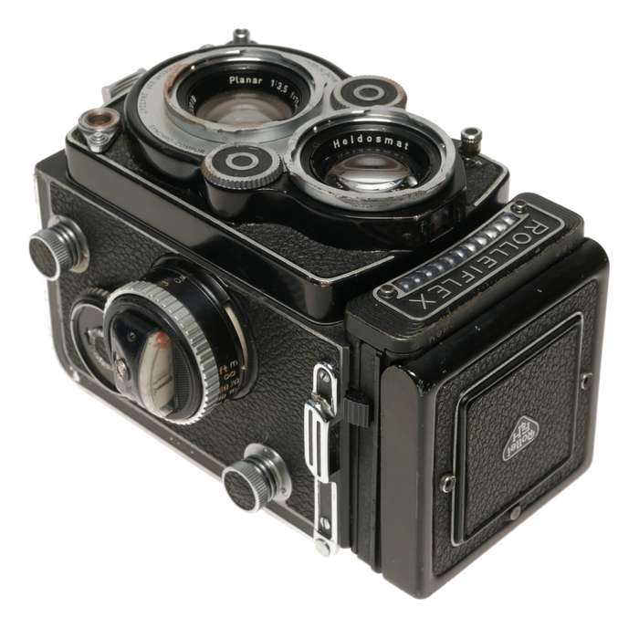White Face 3.5F Rolleiflex Planar 3.5 f=75mm TLR Just Serviced film camera