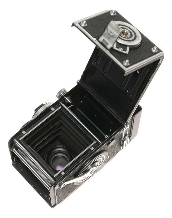 White Face 3.5F Rolleiflex Planar 3.5 f=75mm TLR Just Serviced film camera