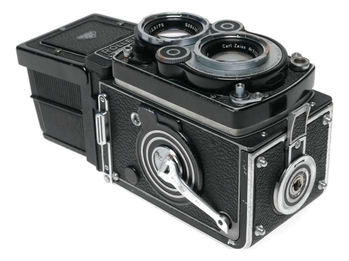 White Face 3.5F Rolleiflex Planar 3.5 f=75mm TLR Just Serviced film camera