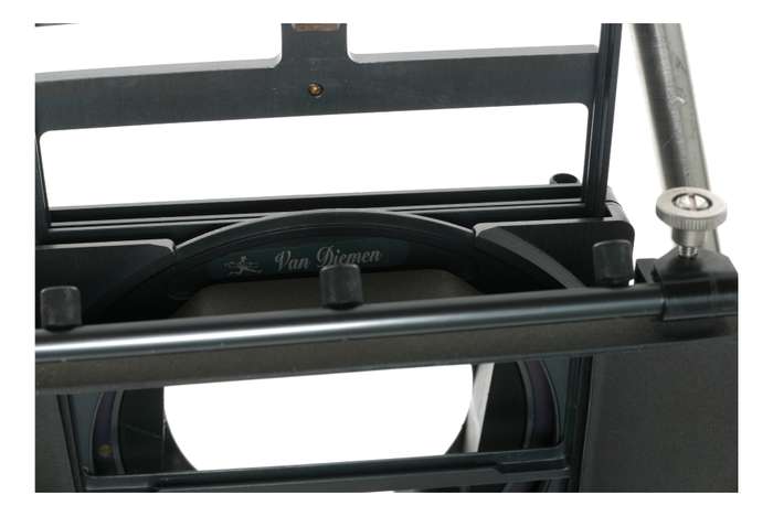 Van Diemen Arriflex Cine camera Matt Box filter holder with rails in used condition