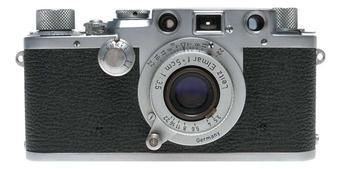 Leica IIIF RF film camera Leitz Elmar f=5cm 1:3.5 Red Scale 3.5/50 CLA'd