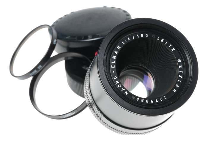 Macro-Elmar 1:4/100 Leitz Leicaflex 11230 Bellows SLR Leica lens boxed