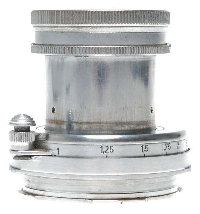 Summar f=5cm 1:2 Leitz Collapsible vintage Leica M39 lens w/ M-adapter cap