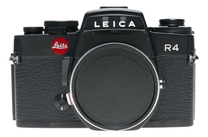 Leica R4 Black 35mm film camera body Leitz SLR strap and instruction manual