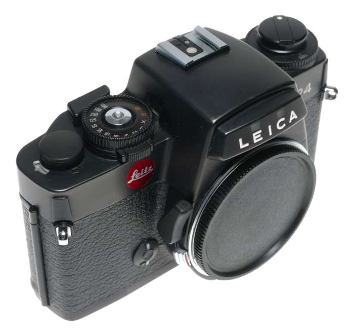 Leica R4 Black 35mm film camera body Leitz SLR strap and instruction manual