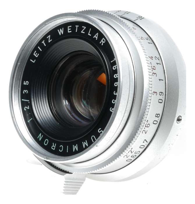 Leica Summicron 1:2/35 silver 8 element 35mm lens GERMANY M39 SAMWO