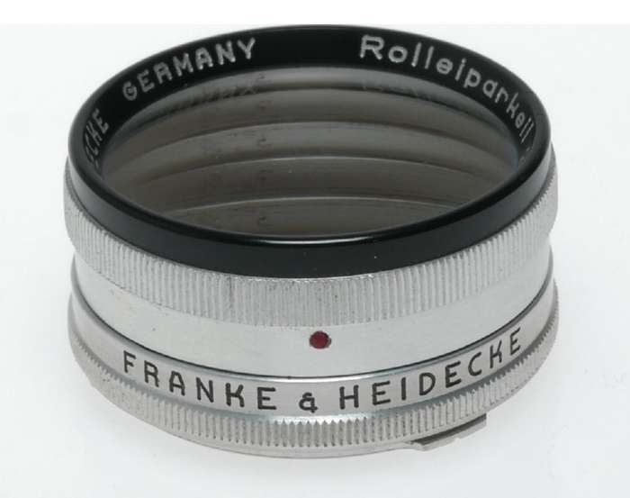 Rolleiflex TLR vintage film camera 28.5 Rolleiparkeil II Rolleinar II cased