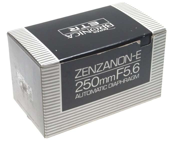 BRONICA ETRS ZENZANON-E 250 F5.6 CAMERA LENS NEW BOXED