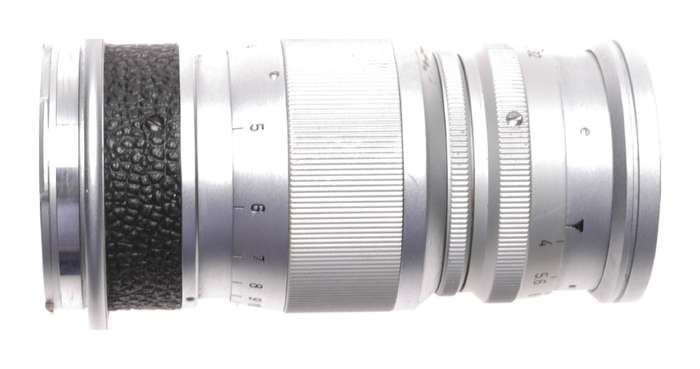 Leica m mount Elmar f=9cm 1:4 camera lens cap Leitz chrome 1:4/90mm