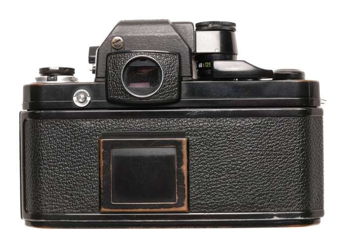 Nikon Black F2 SLR analog camera 35mm film body cap and strap only