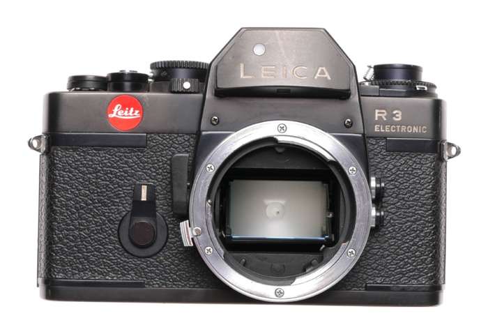 SLR Leica R3 Electronic Leitz Film camera body 35mm black with strap