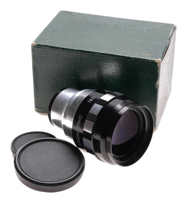 Anamorphic 16 C Gallo-fox lens used sparkling clean glass smooth focus box