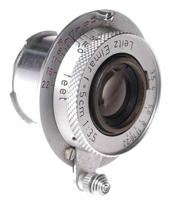 Leica IIIg camera with Elmar 3.5 f=5cm chrome coated lens 3.5/50mm Excellent