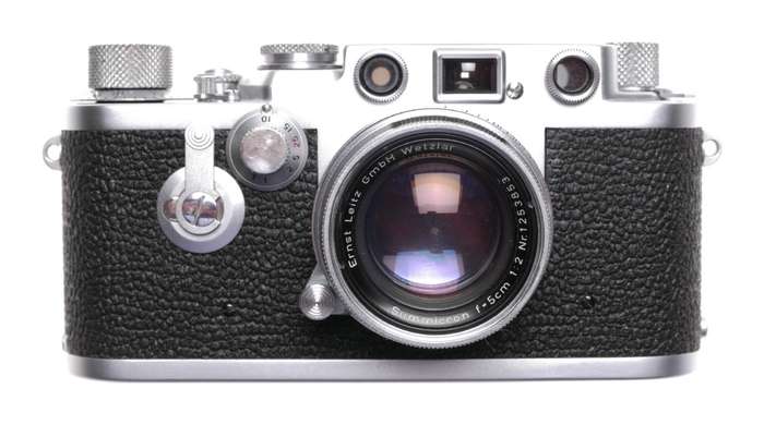 Leica 3f Rangefinder IIIf with Camera Self Timer Summicron 2 f=5cm case case