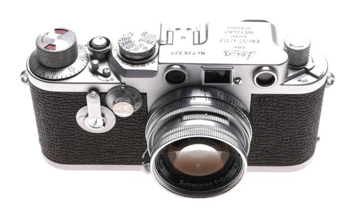 Leica 3f Rangefinder IIIf with Camera Self Timer Summicron 2 f=5cm case case