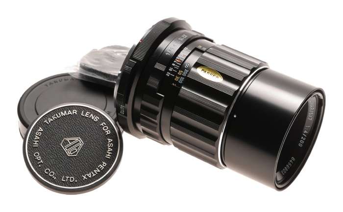 PENTAX 6x7 camera lens 4/200 SMC Takumar f=200mm f4 boxed Mint-