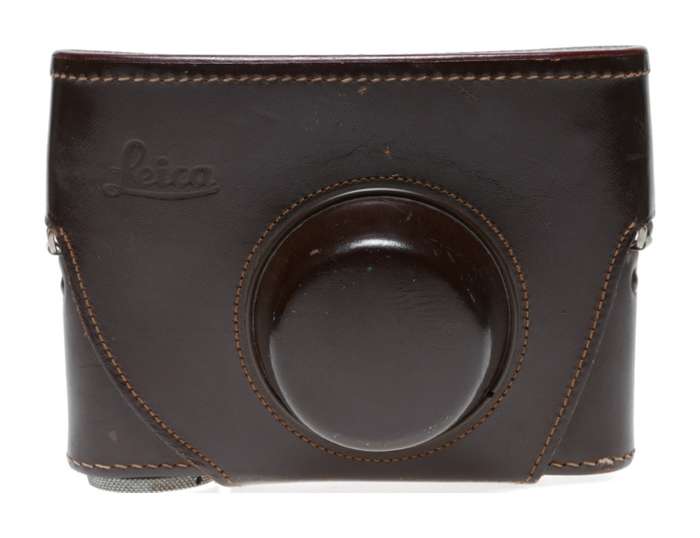 Ever ready Leica leather case with neck strap Leitz Wezlar original