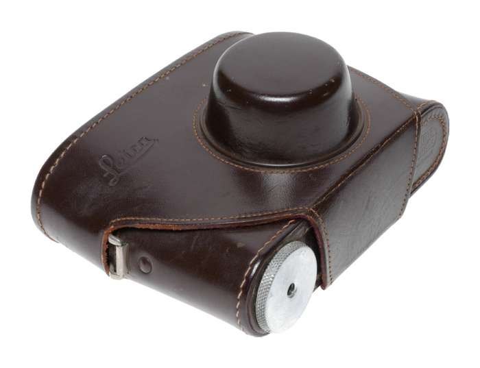 Ever ready Leica leather case with neck strap Leitz Wezlar original