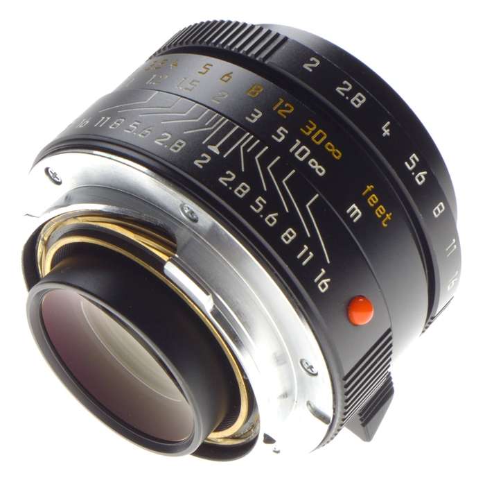 LEICA Summicron-M 1:2/35 ASPH. E39 f=35mm Wide angle camera lens caps hood BOKEH