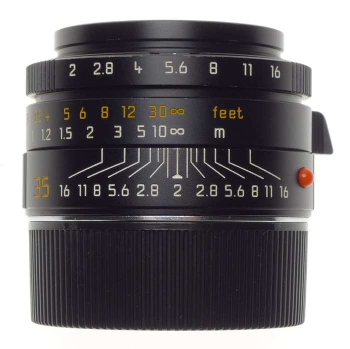 LEICA Summicron-M 1:2/35 ASPH. E39 f=35mm Wide angle camera lens caps hood BOKEH