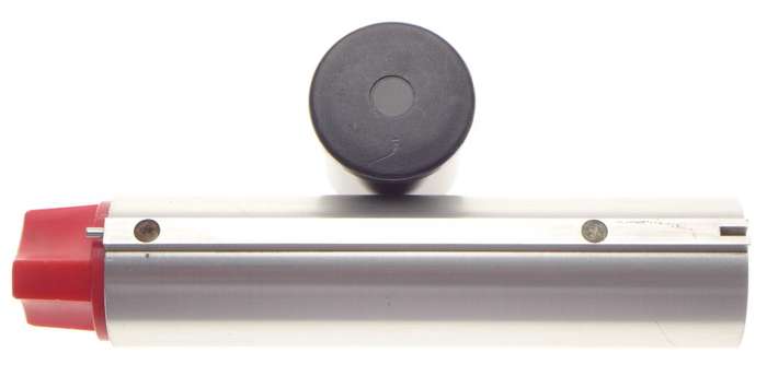 SINAR chrome short mono rail large format field camera accessory with cap 6 inch