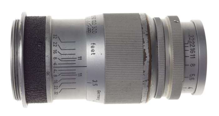 Screw-Mount 4/90 Leica M39 Elmar Chrome 1:4 f=9cm rangefinder camera lens f=90mm
